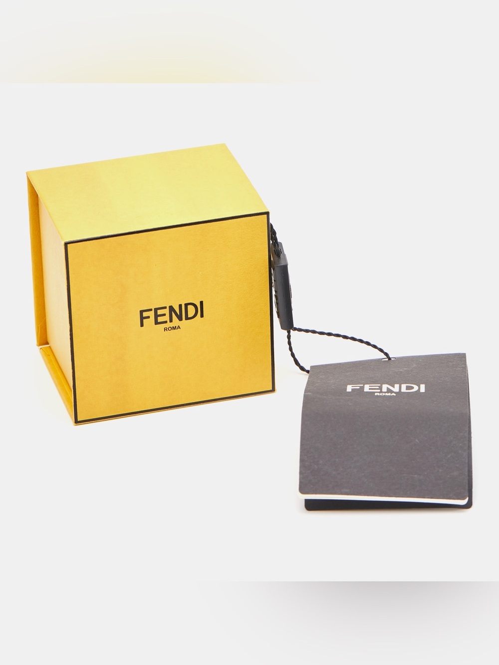 Fendi Karligraphy FF Silver Tone Cufflinks